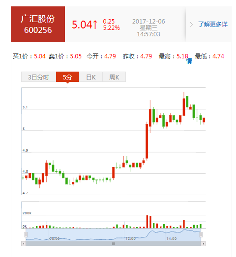 广汇能源(600256)股票